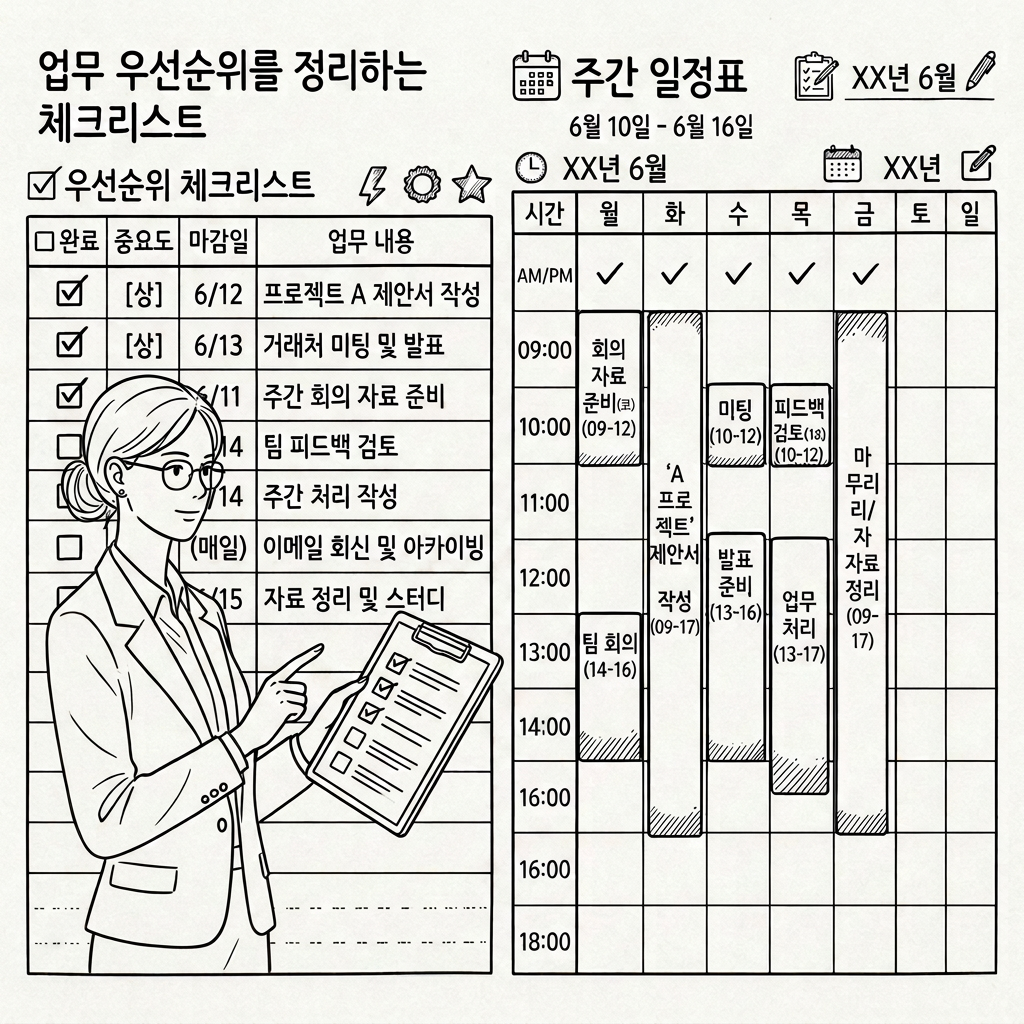 업무 우선순위 정하는 방법|일이 많을 때 무엇부터 해야 할까?
