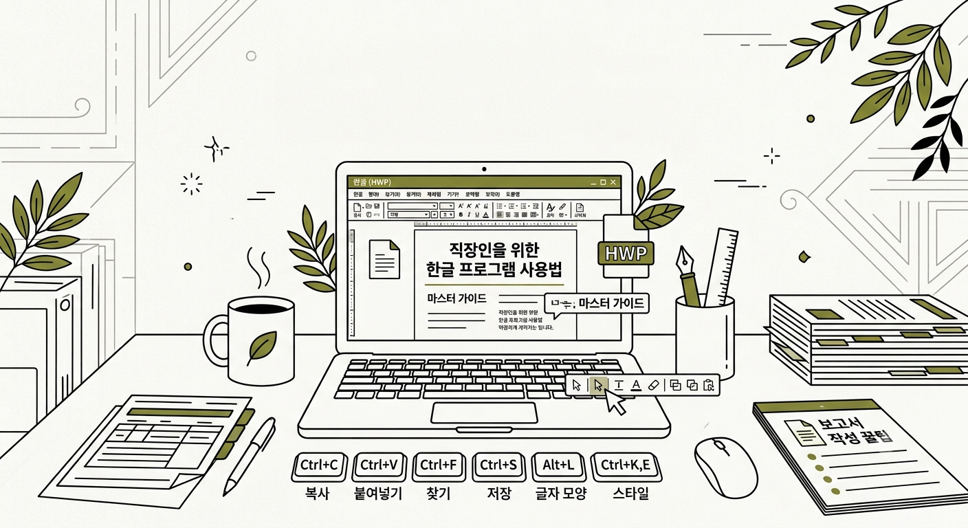 한글 문서 편집 방법｜업무 보고서 작성에 유용한 기능 8가지